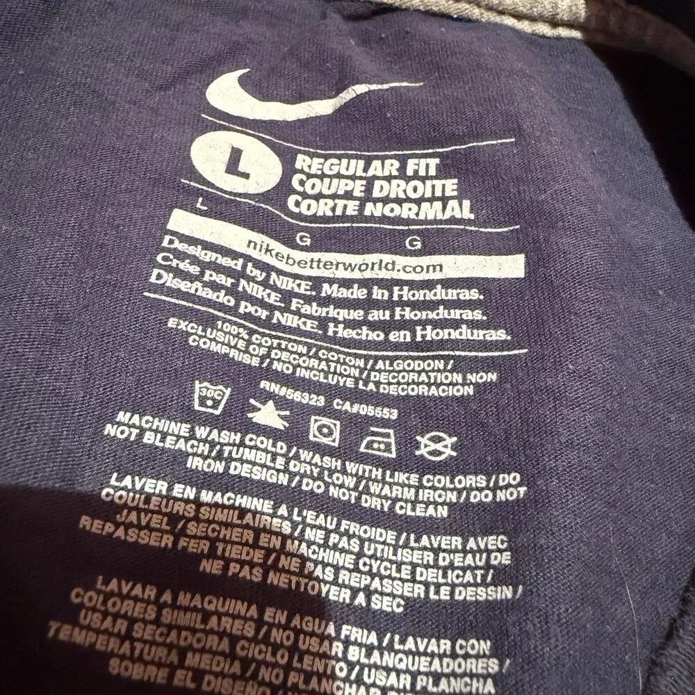 Nike Seattle Seahawks Mens TShirt L Large Dark Blue Regular Fit Activewear